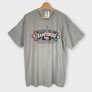 VTG NFL Super Bowl XXXVI New England Patriots St Louis Rams T-Shirt LARGE NEW